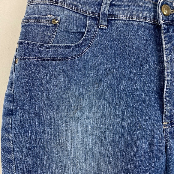 Gloria Vanderbilt Women's Capri Jeans Size 18 Blue The Perfect Fit Control Panel - Picture 2 of 6